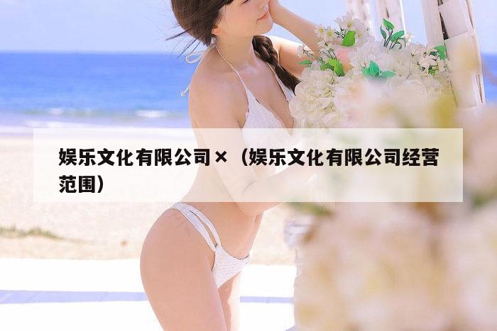 娱乐文化有限公司×（娱乐文化有限公司经营范围）